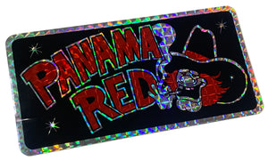 GIANT 12x6" Panama Red Prismatic Sticker