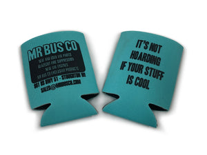 MR BUS CO Can Coozie - Light Blue / Teal